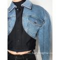 Motorcycle Short Stylish Denim Jackets For Women